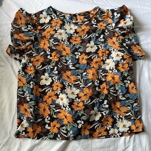 Floral Puff Sleeve Blouse